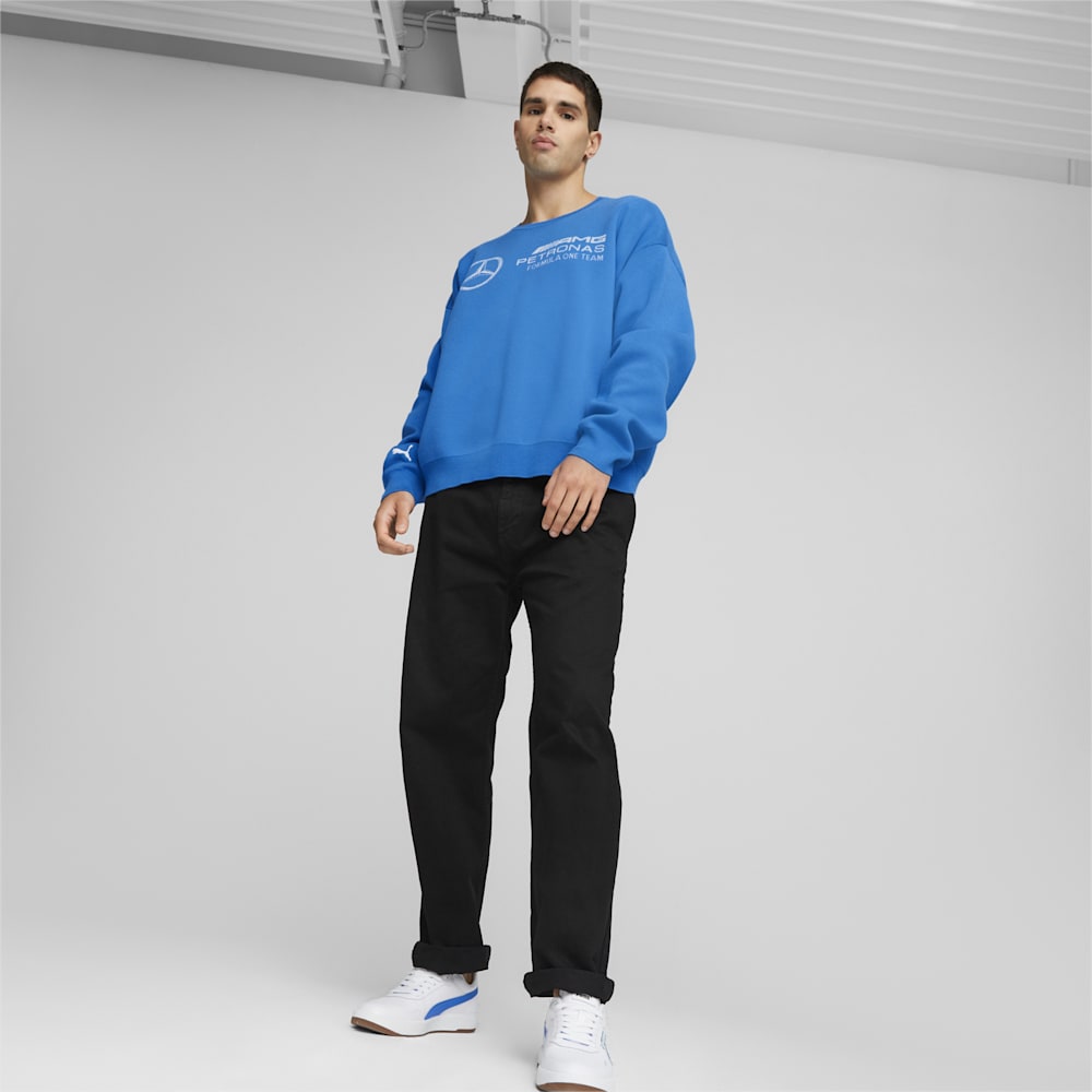 Puma Mercedes AMG-Petronas F1® Statement Knitted Motorsport Sweater - Ultra Blue