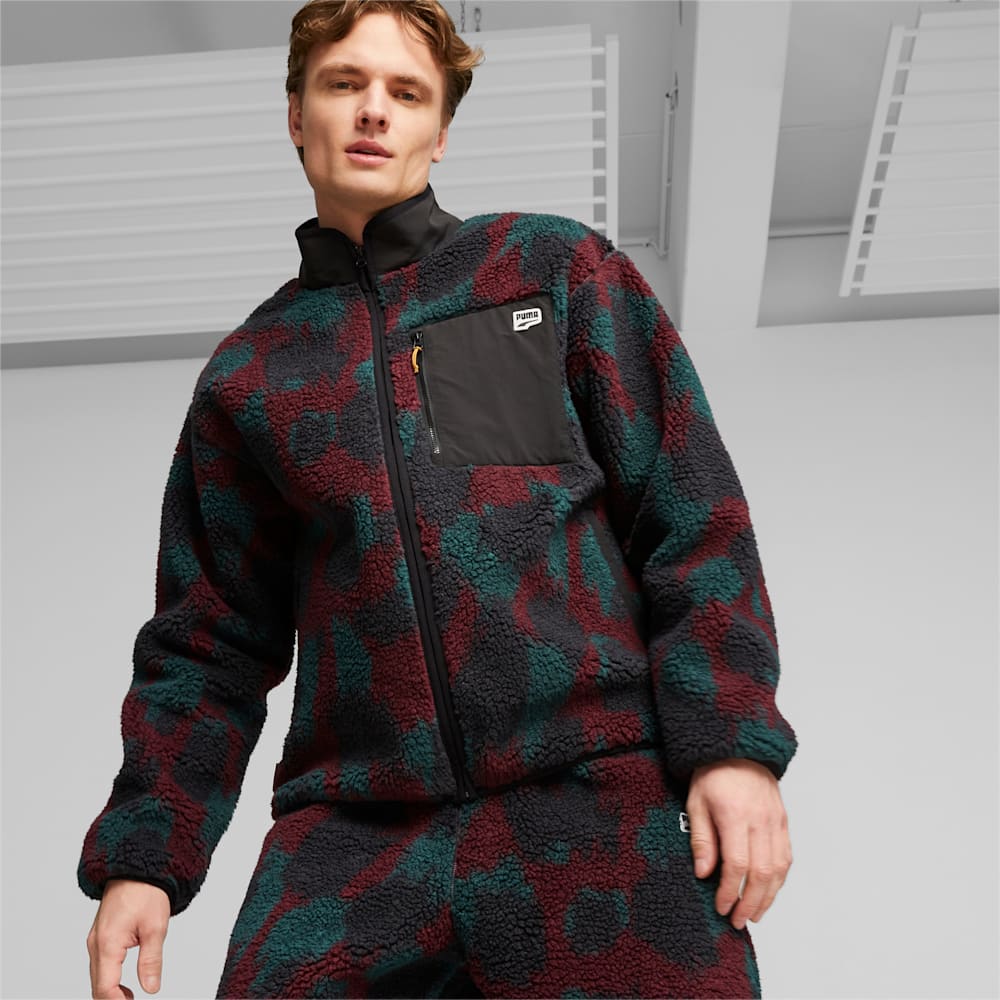 Puma Downtown Sherpa Jacket - Dark Jasper