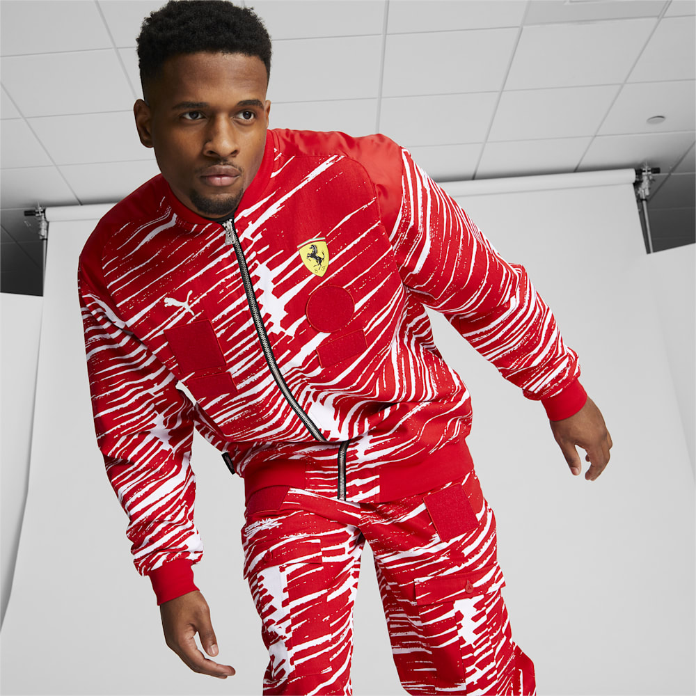 Puma SCUDERIA FERRARI x JOSHUA VIDES Race Jacket - Rosso Corsa