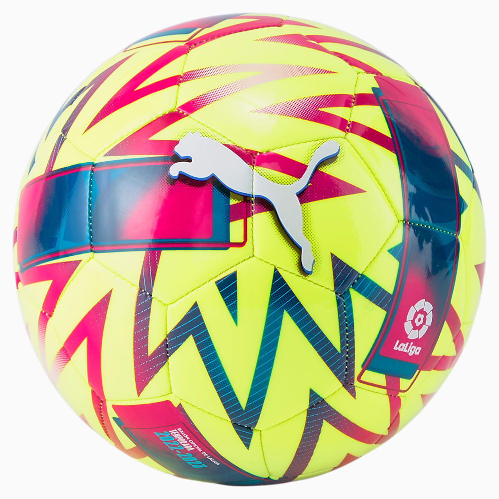 Puma Orbita La Liga 1 MS Mini Soccer Ball - Lemon Tonic-Beetroot Purple-Blue Atoll Puma Orbita La Liga 1 MS Mini Soccer Ball - Lemon Tonic-Beetroot Purple-Blue Atoll