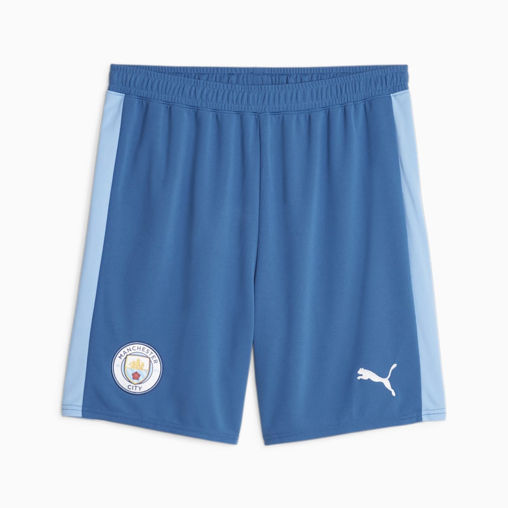 Puma Manchester City Soccer Shorts - Lake Blue-Team Light Blue