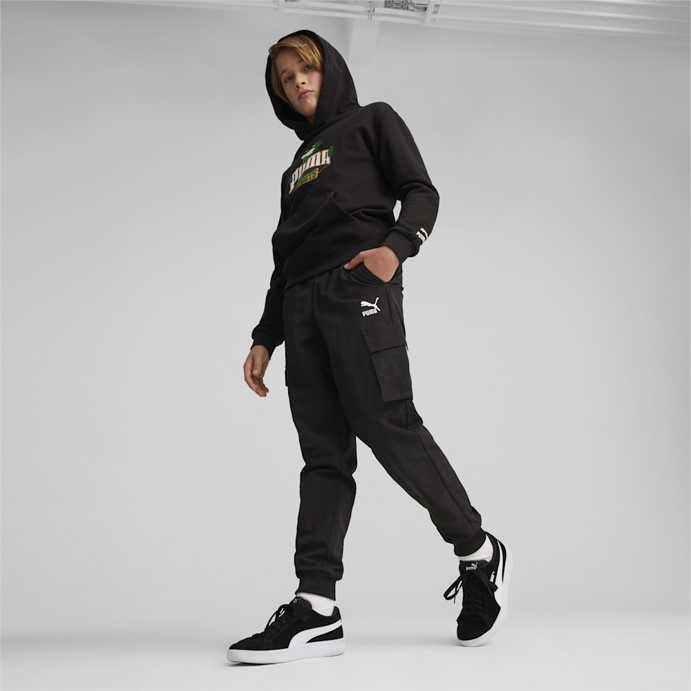 Puma FOR THE FANBASE Big Kids Hoodie - Black