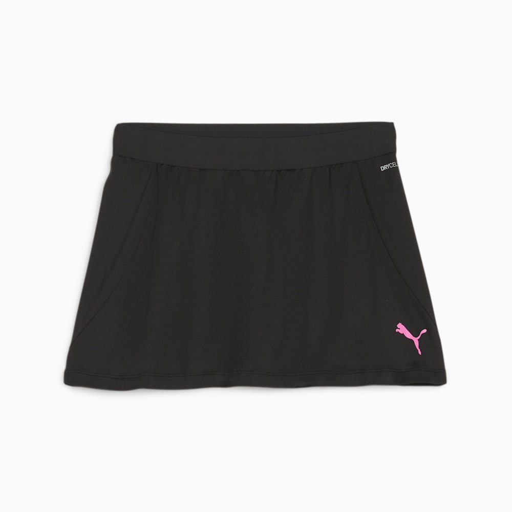 Puma Individual Racquet Sports Skirt - Black-Poison Pink