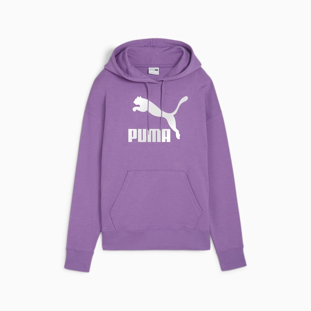 Puma CLASSICS Shiny Logo Hoodie - Ultra Violet