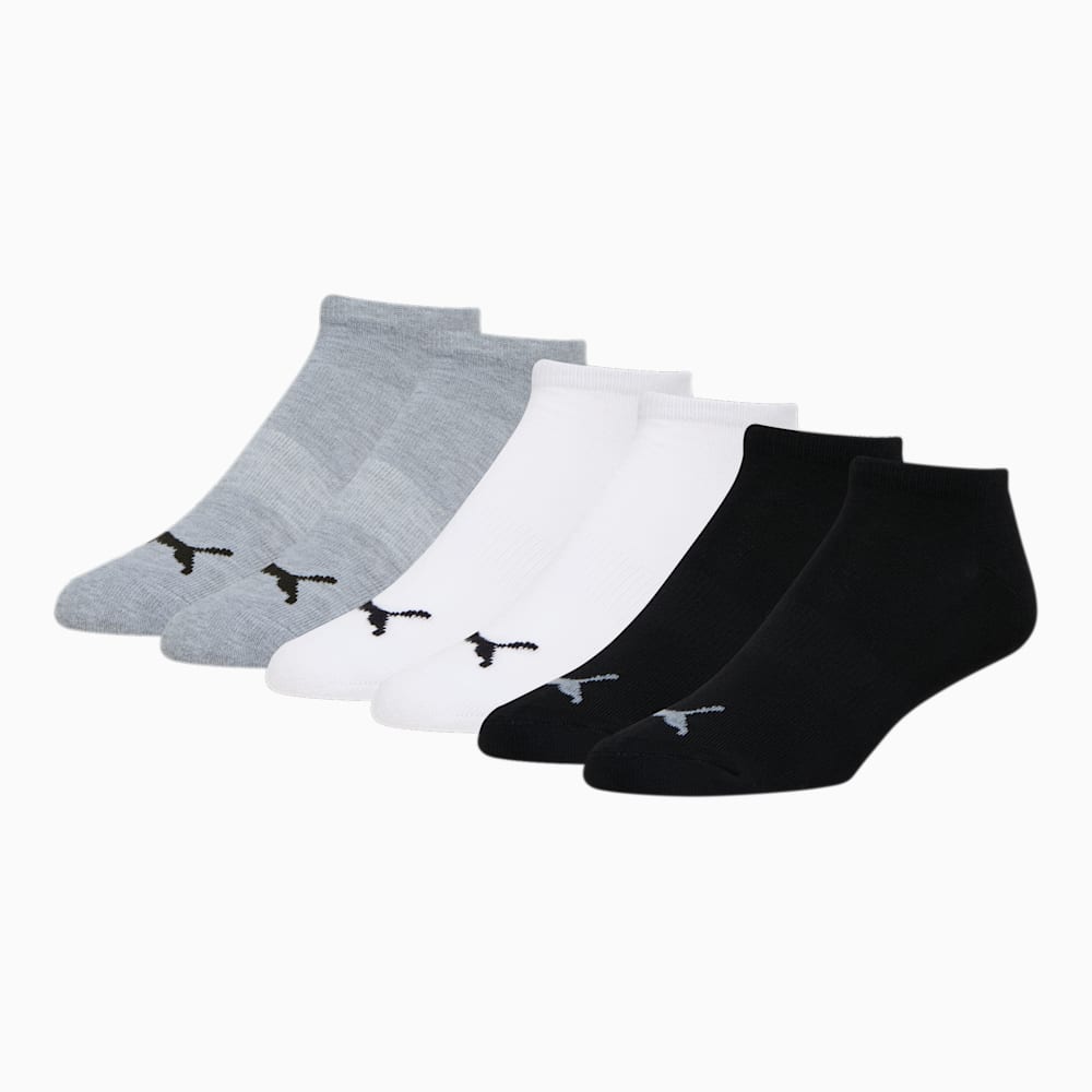 Puma Half-Terry Low Cut Socks (6 Pack) - GREY / BLACK