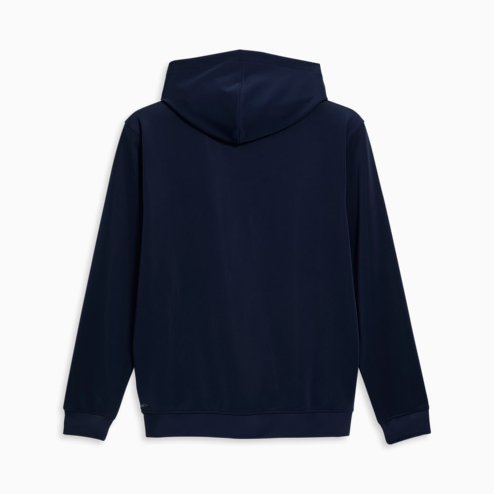 Puma Fit Double Knit Full-Zip Hoodie - Navy-Neon Sun