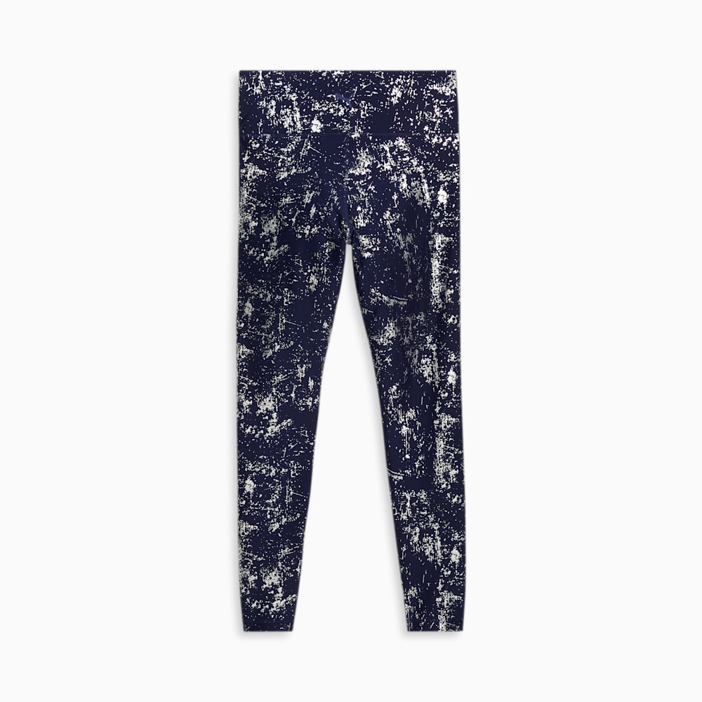Puma Metallic Shine Leggings - Navy-Silver