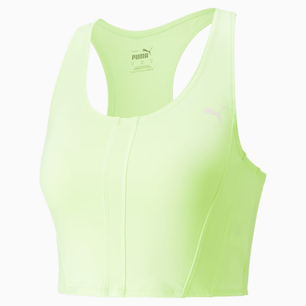 Puma x OLIVIA AMATO Running Crop Top - Fast Yellow