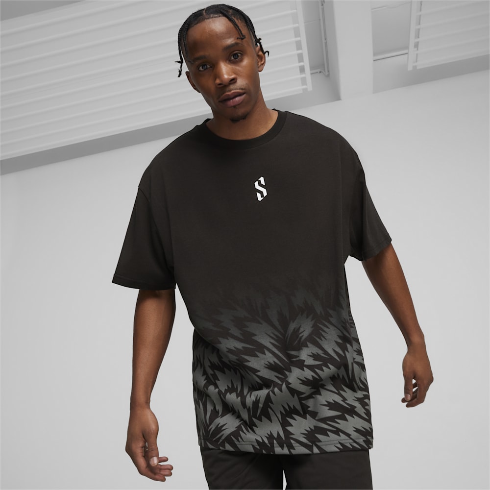 Puma Scoot x Northern Lights Tee II - Black-AOP