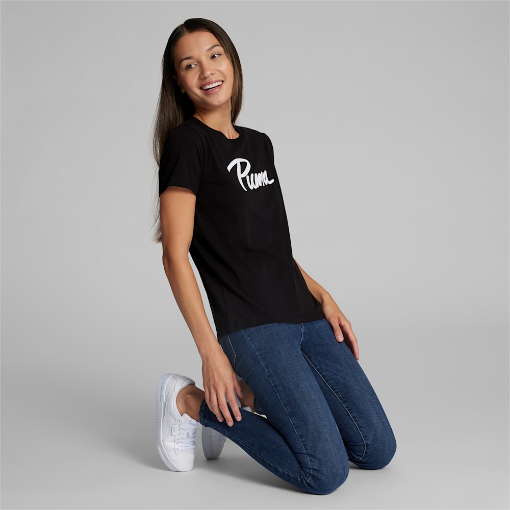 Puma Iridescent Logo Tee - Black