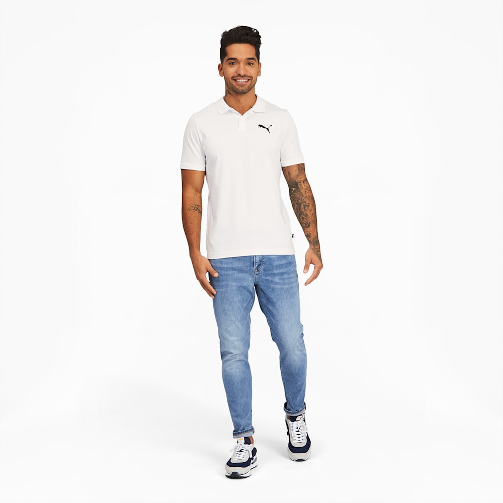 Puma Essentials Jersey Polo - White