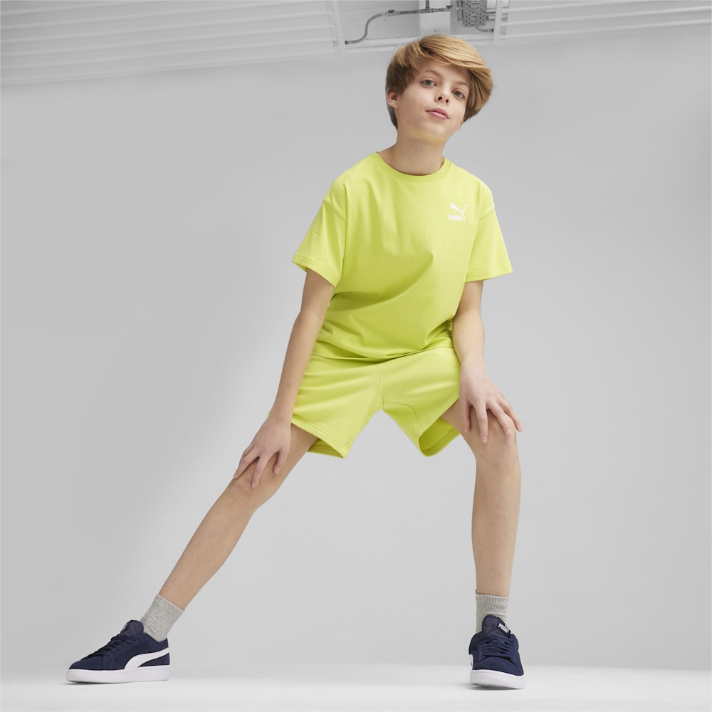 Puma Better Classics Relaxed Youth Tee - Lime Sheen