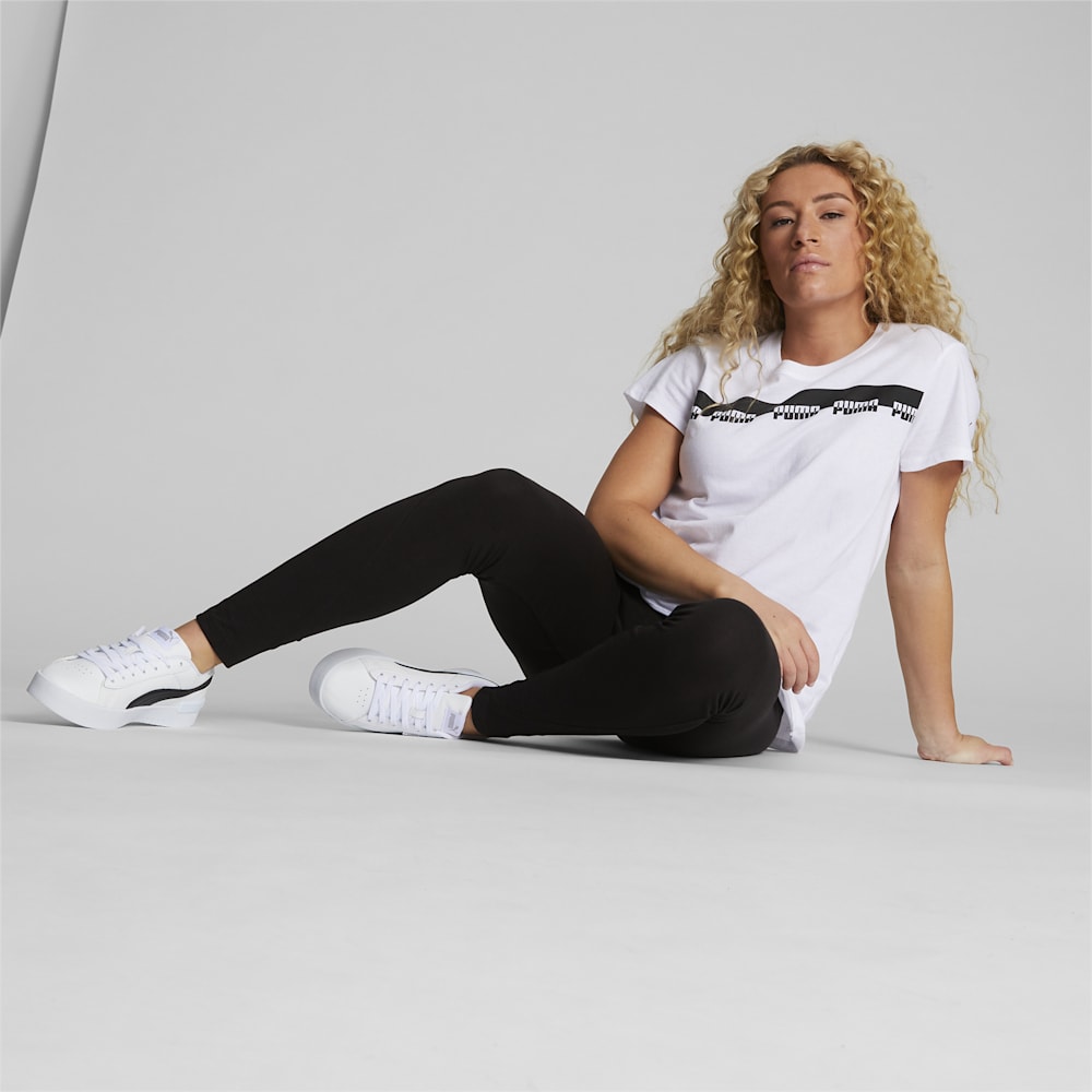 Puma Power Leggings - Black-White