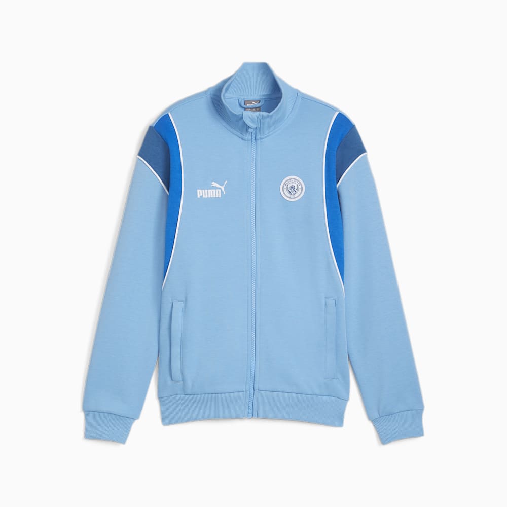 Puma Manchester City FtblArchive Big Kids Track Jacket - Team Light Blue-Racing Blue Puma Manchester City FtblArchive Big Kids Track Jacket - Team Light Blue-Racing Blue