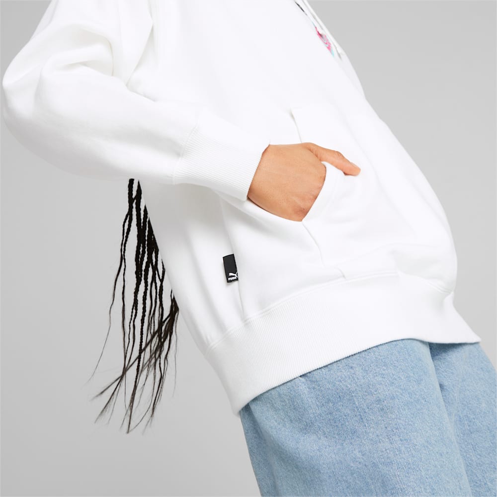 Puma Downtown Graphic Hoodie - White