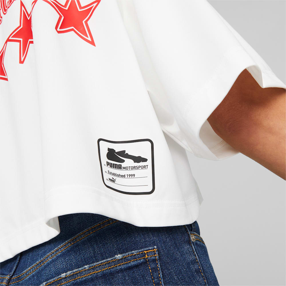 Puma x SCUDERIA FERRARI x JUNE AMBROSE Asymmetric Tee - White