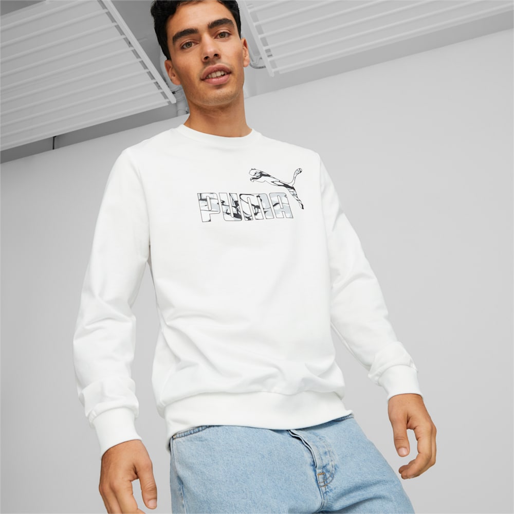 Puma Summer Splash Crew Neck Sweatshirt - White
