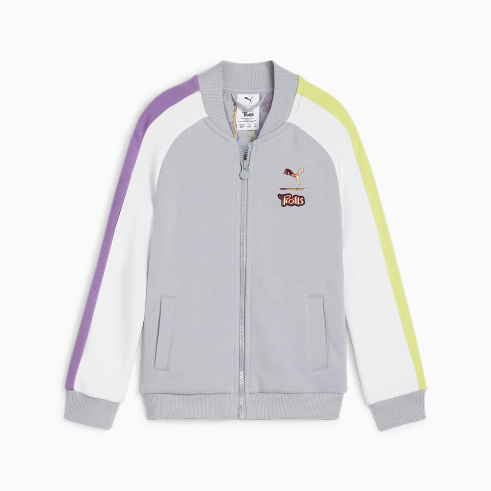 Puma PUMA x TROLLS Little Kids T7 Track Jacket - Gray Fog