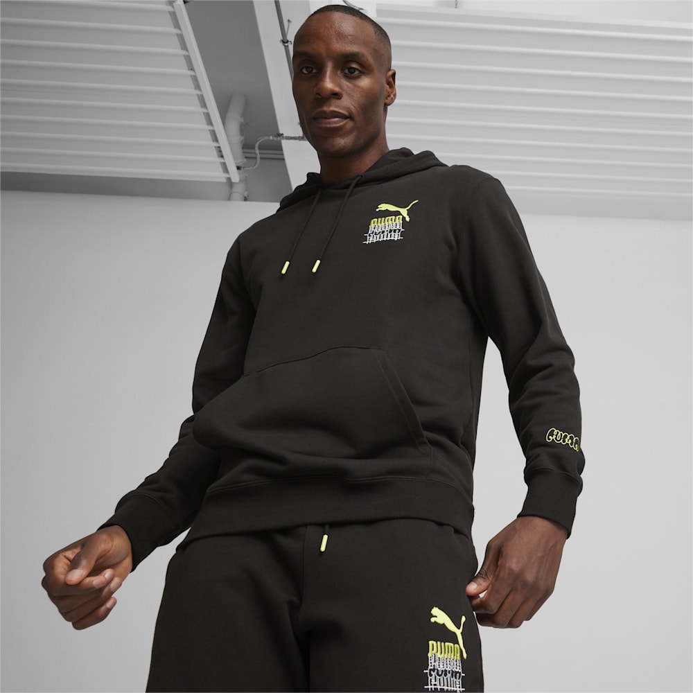 Puma BRAND LOVE Graphic Hoodie - Black