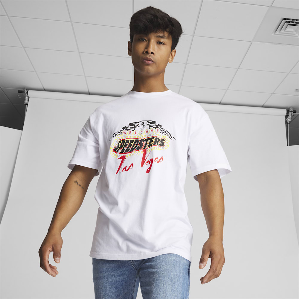 Puma Scuderia Ferrari Race Garage Crews Las Vegas Tee - White