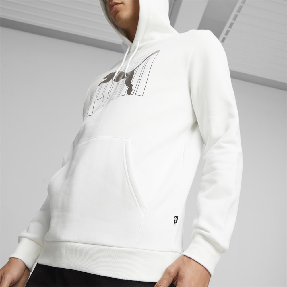Puma ESS+ Logo Lab Hoodie - White