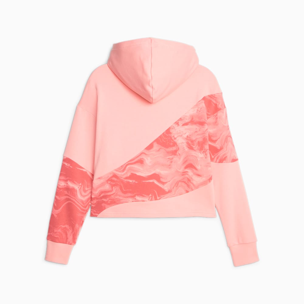 Puma POWER Marbleised Hoodie - Peach Smoothie