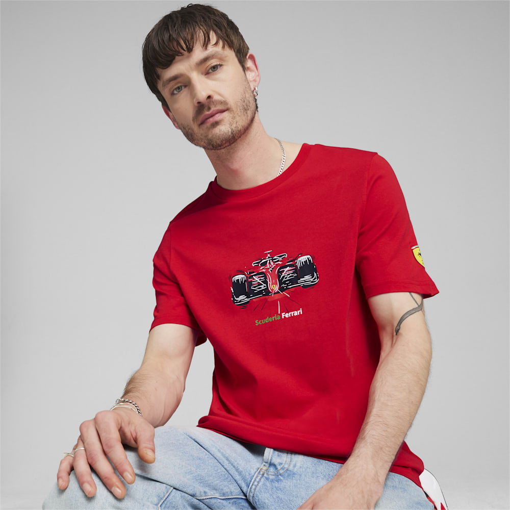 Puma Scuderia Ferrari Motorsport Race Graphic Tee - Rosso Corsa