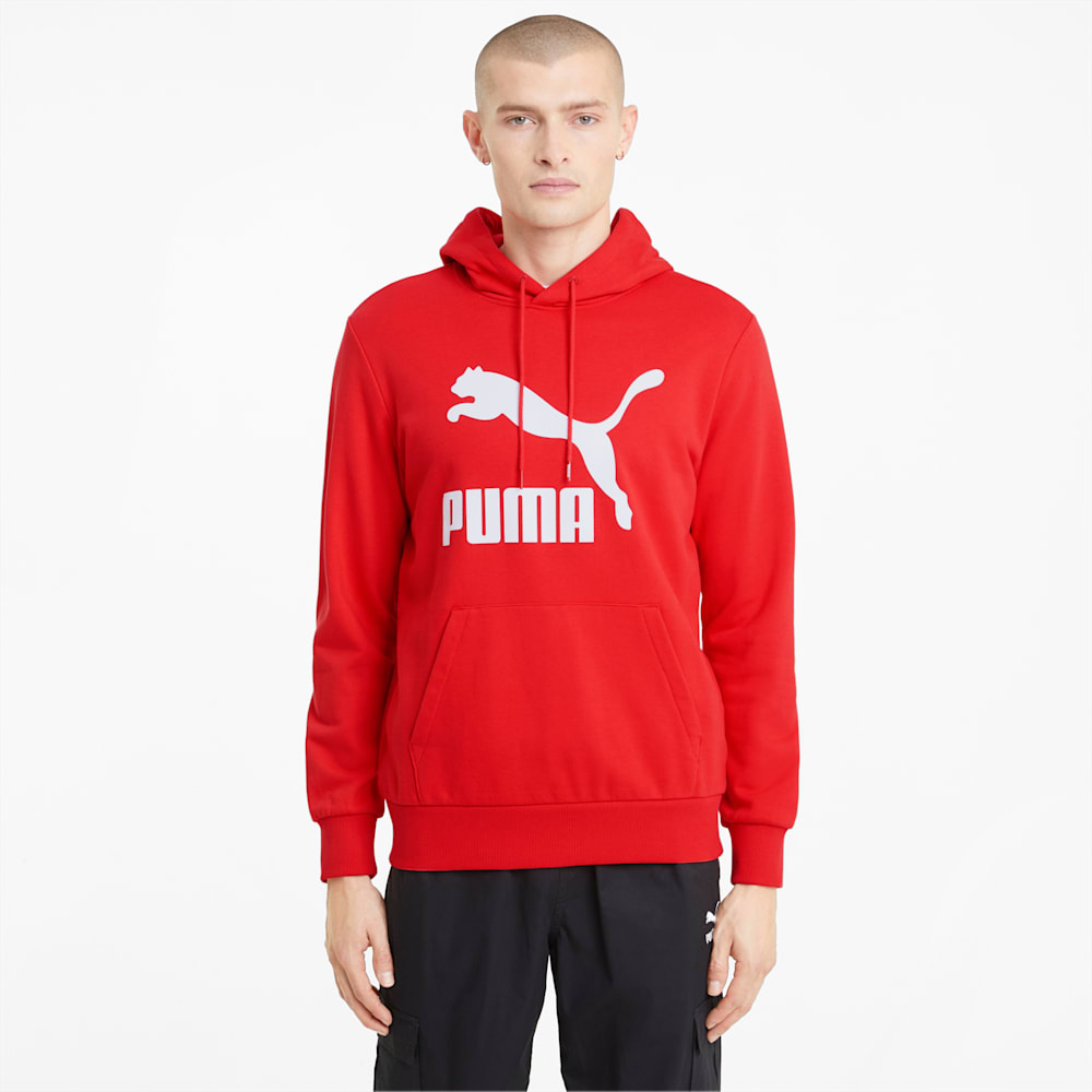 Puma Classics French Terry Logo Hoodie - High Risk Red