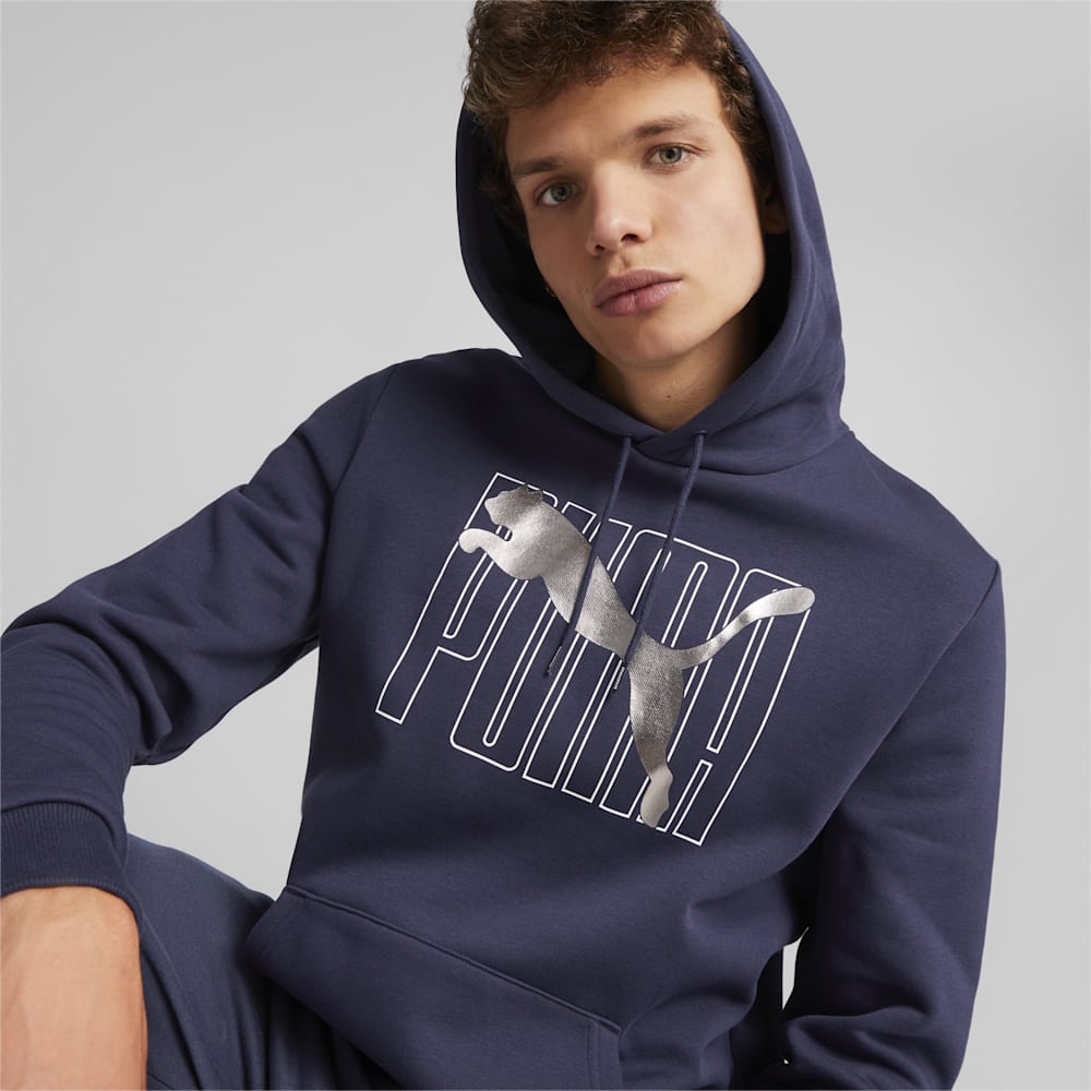 Puma ESS+ Logo Lab Hoodie - Navy