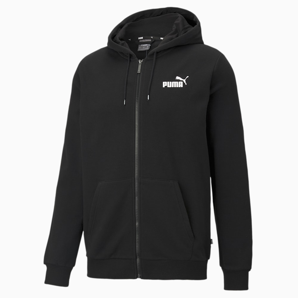Puma Essentials Small Logo Full-Zip Hoodie - Black