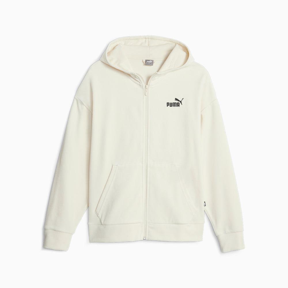 Puma Essentials Elevated Full Zip Hoodie - Alpine Snow