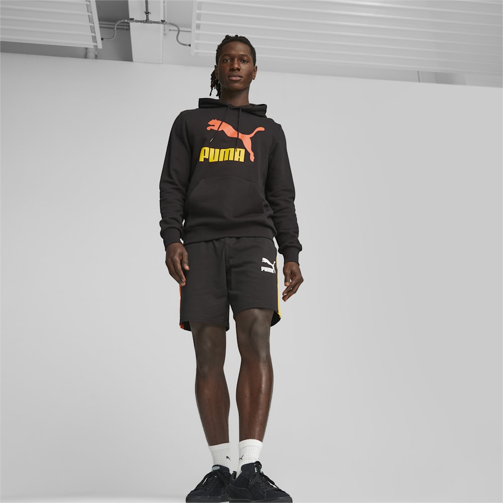 Puma Classics Logo Hoodie - Black-Hot Heat