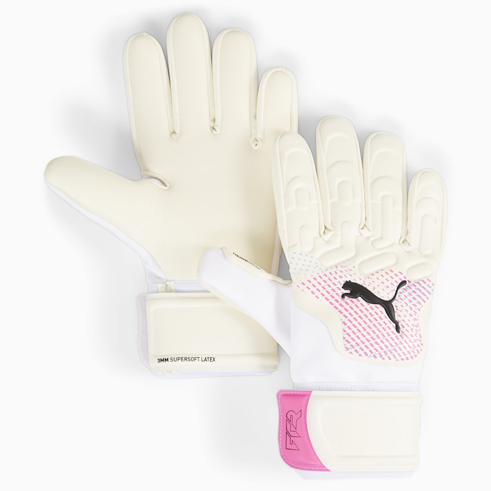 Puma FUTURE Match Goalkeeper Gloves - White-Poison Pink-Black