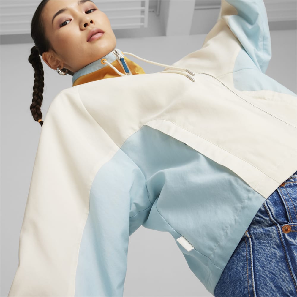 Puma INFUSE Relaxed Woven Jacket - Alpine Snow