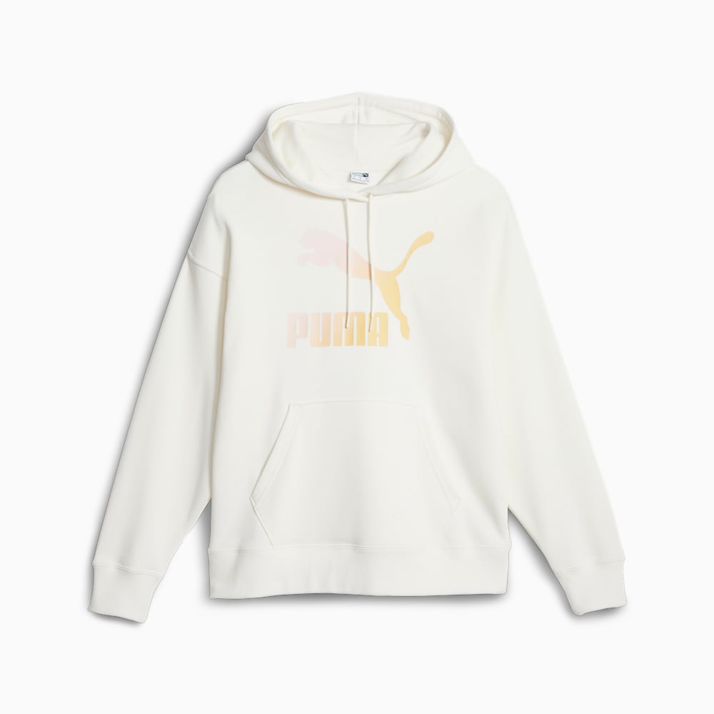 Puma Classics Logo Infill Hoodie - Warm White-Beach Days