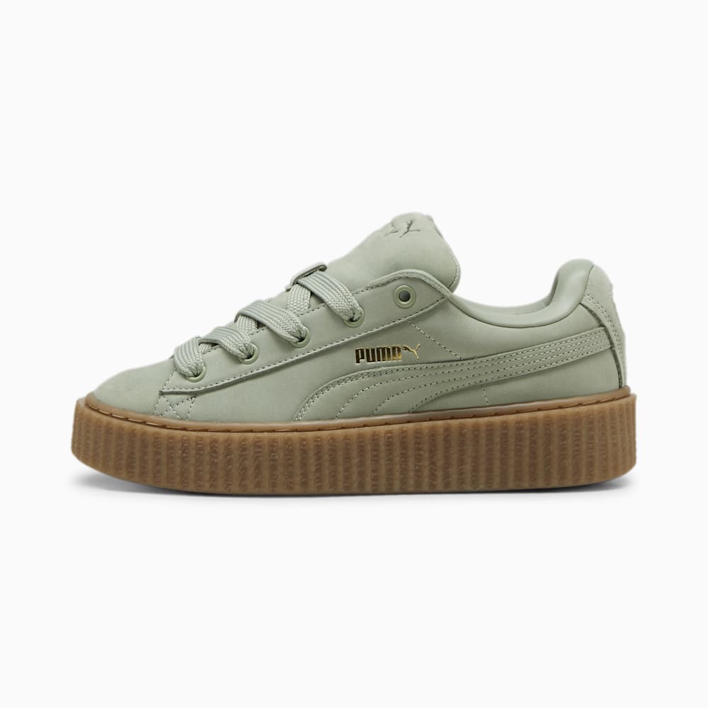 FENTY x PUMA Creeper Phatty Earth Tone Women's Sneakers - Green Fog-PUMA Gold-Gum FENTY x PUMA Creeper Phatty Earth Tone Women's Sneakers - Green Fog-PUMA Gold-Gum
