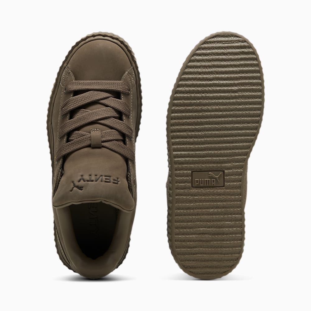 FENTY x PUMA Creeper Phatty Earth Tone Big Kids\' Sneakers - Totally Taupe-PUMA Gold-Warm White