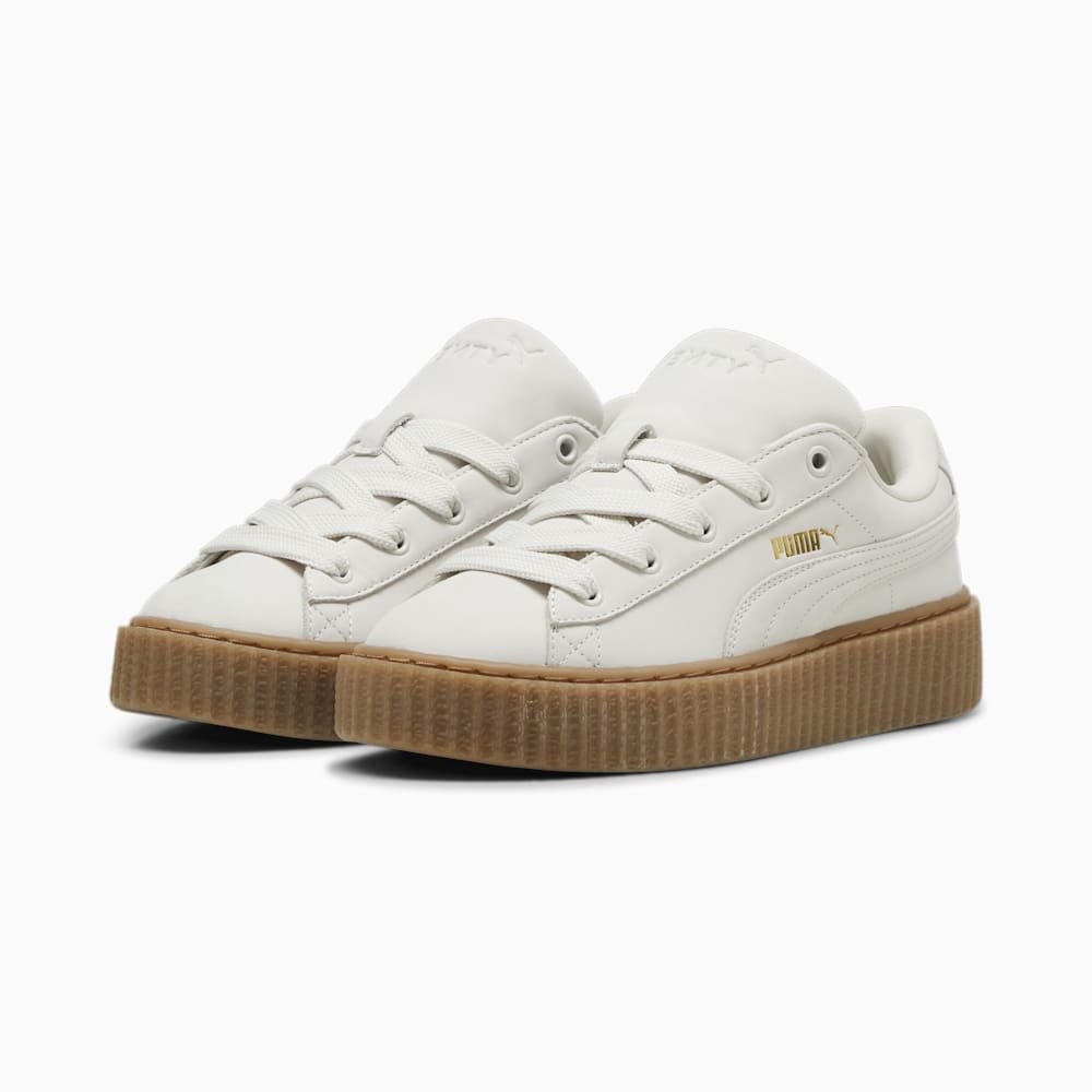 FENTY x PUMA Creeper Phatty Earth Tone Women's Sneakers - Warm White-PUMA Gold-Gum FENTY x PUMA Creeper Phatty Earth Tone Women's Sneakers - Warm White-PUMA Gold-Gum