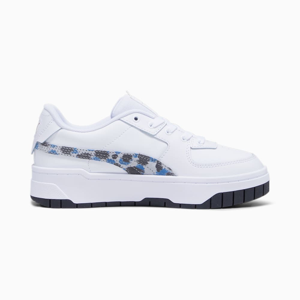 Puma Cali Dream Animal Print Big Kids Sneakers - White-Racing Blue