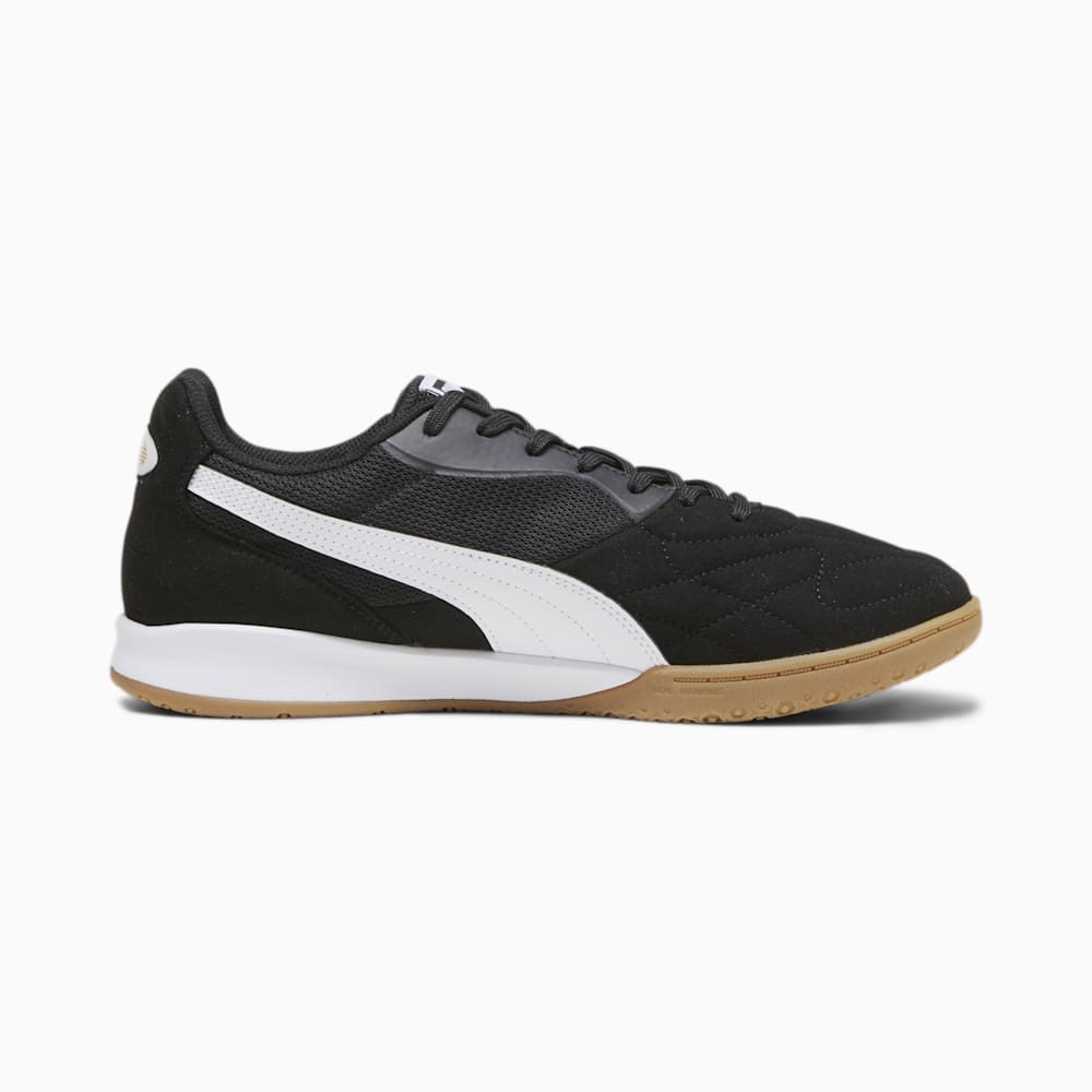 Puma KING TOP IT Soccer Sneakers - Black-White-Gold