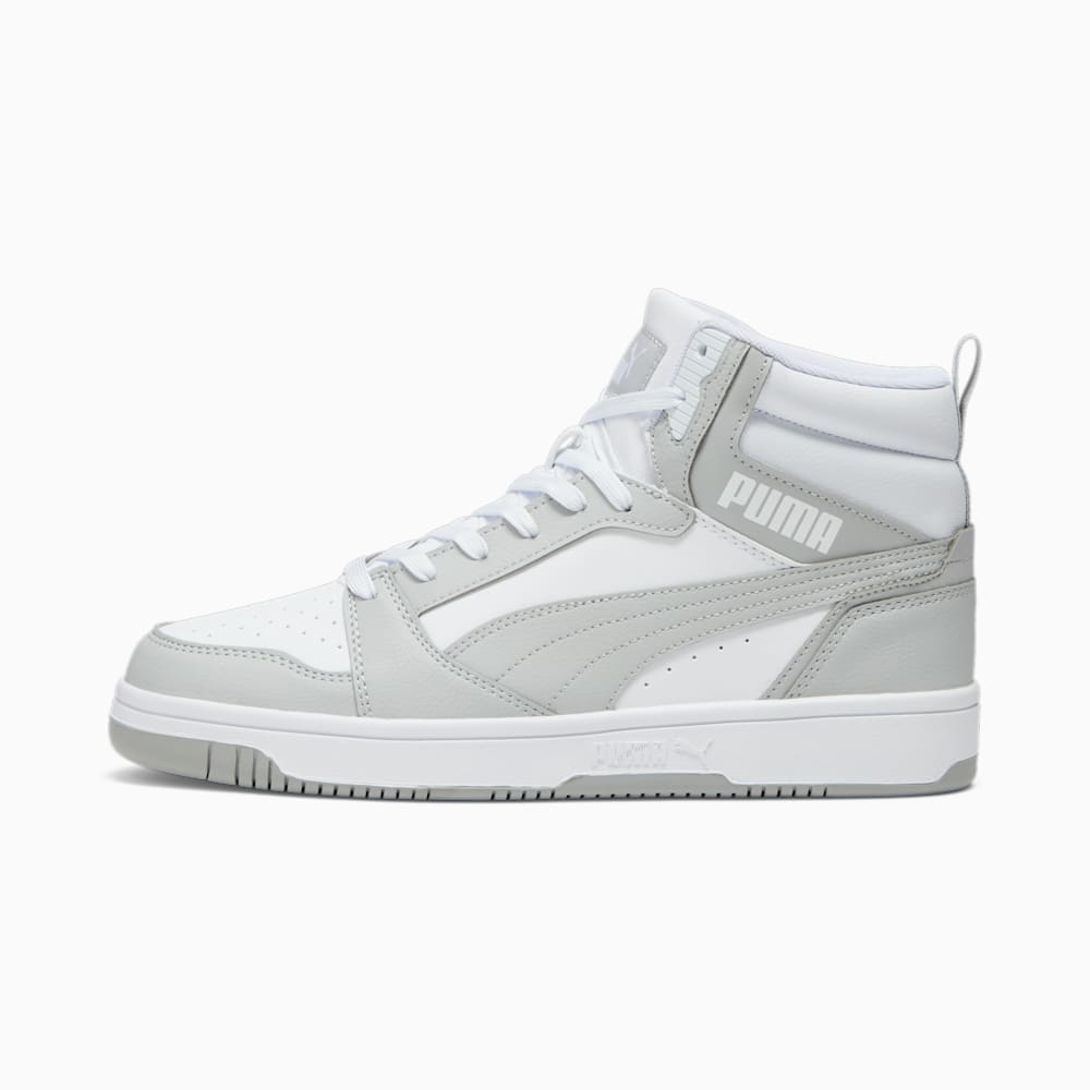 Puma Rebound V6 Wide Sneakers - White-Ash Gray