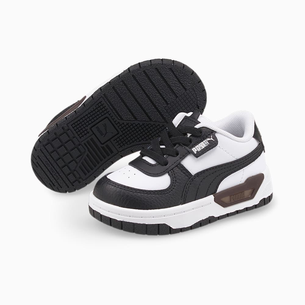 Puma Cali Dream Leather Toddlers' Shoes - White-Black