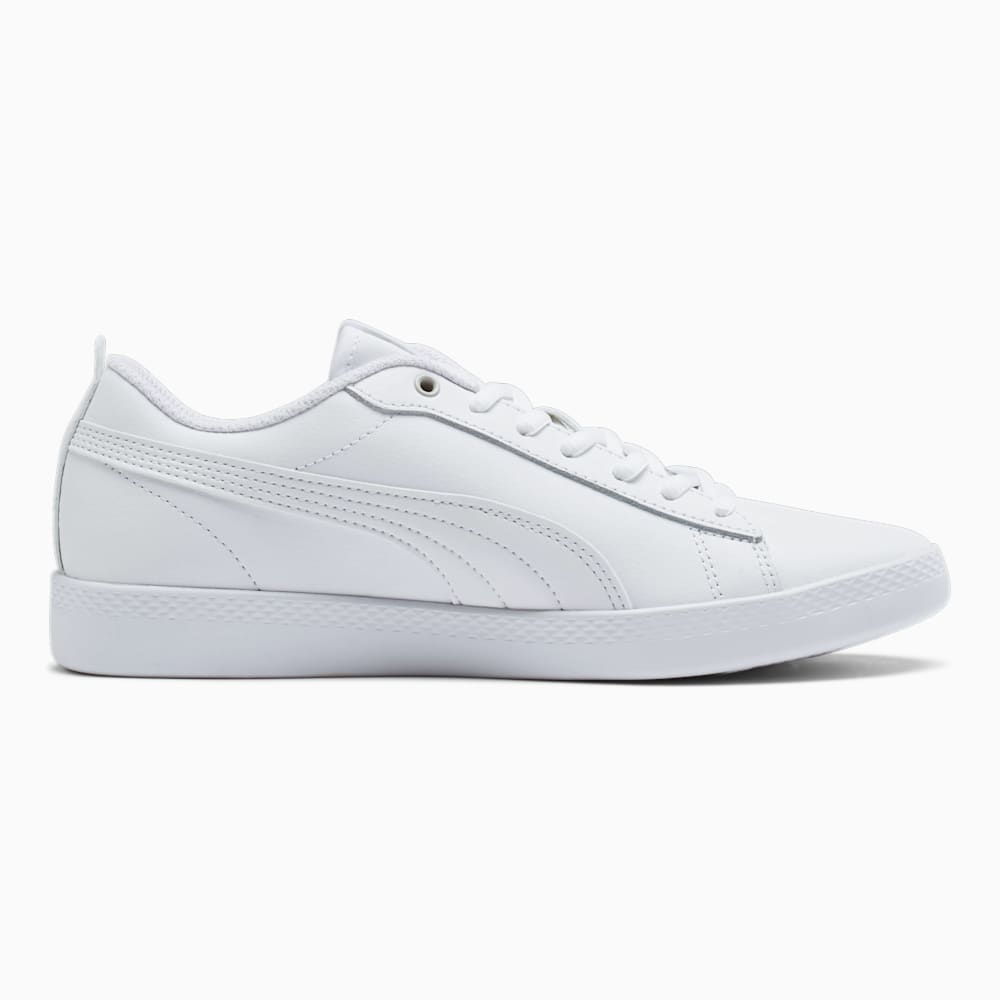 Puma Smash v2 Leather Sneakers - White-White