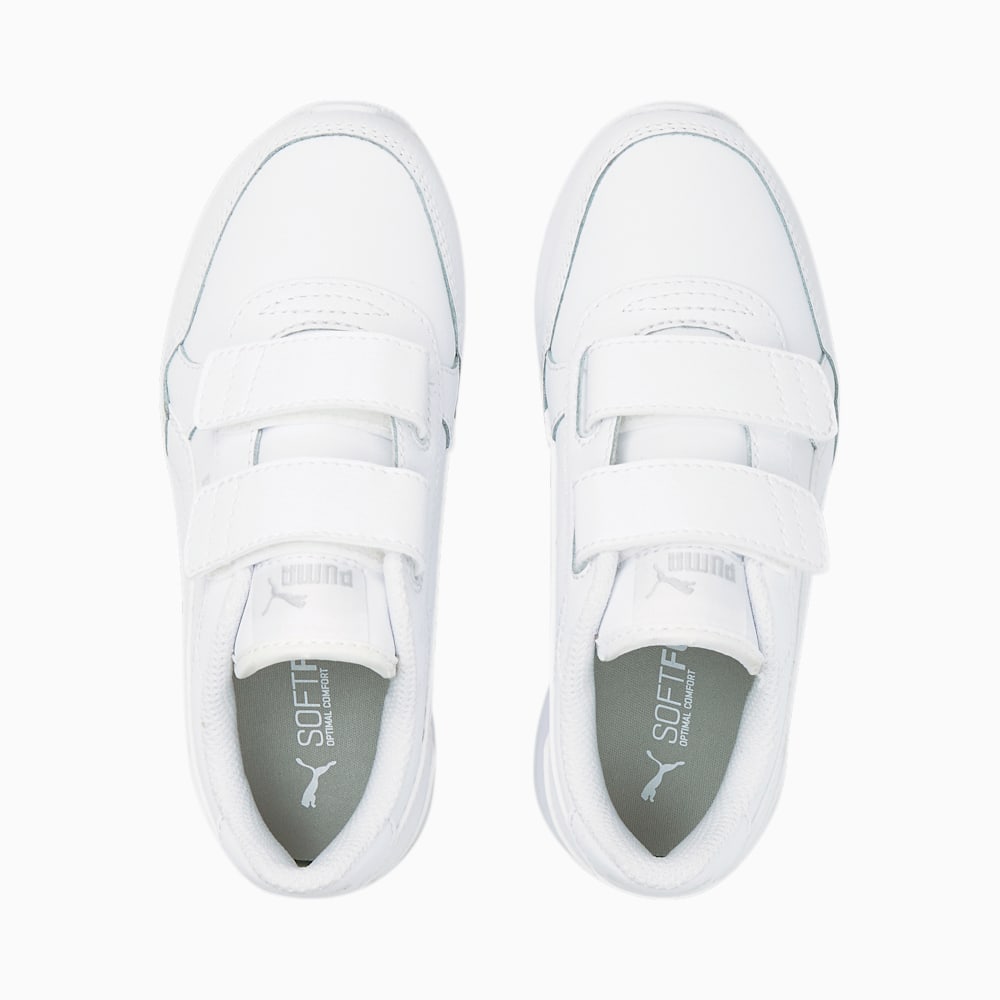Puma ST Runner v3 Leather Little Kids Sneakers - White-White