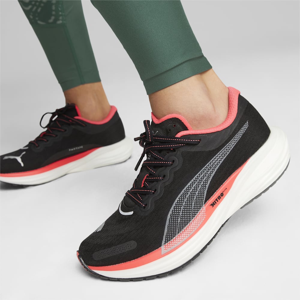 Puma Deviate NITRO™ 2 Running Shoes - Black-Fire Orchid