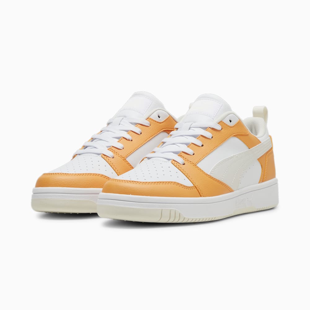 Puma Rebound V6 Low Sneakers - Clementine-White-Vapor Gray