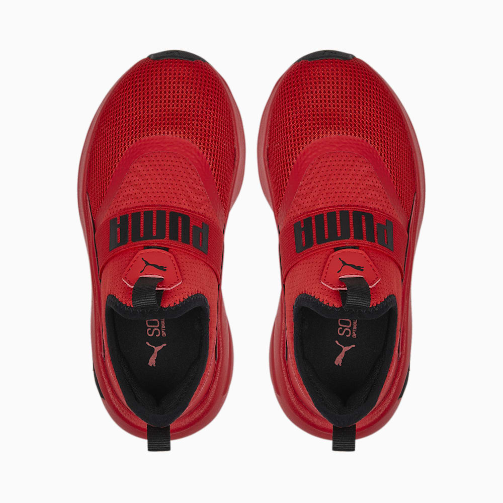 Puma SOFT Enzo Evo Slip-On Toddlers' Shoes - For All Time Red-Black