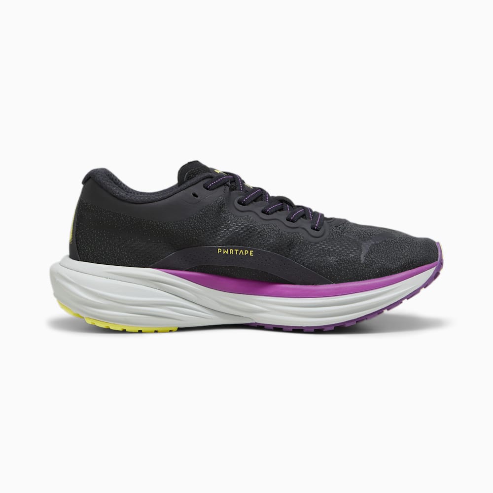 Puma Deviate NITRO™ 2 Running Shoes - Black-Purple Pop-Yellow Burst