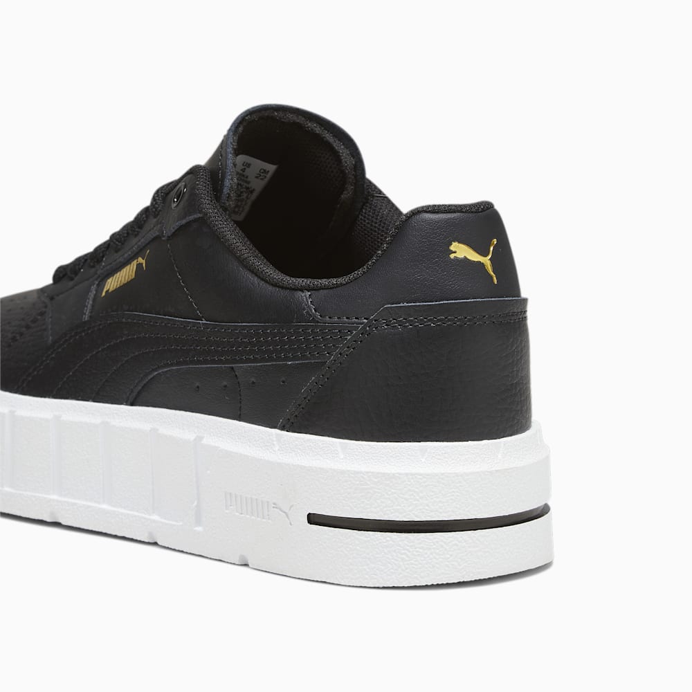 Puma PUMA Cali Court Big Kids Leather Sneakers - Black-White