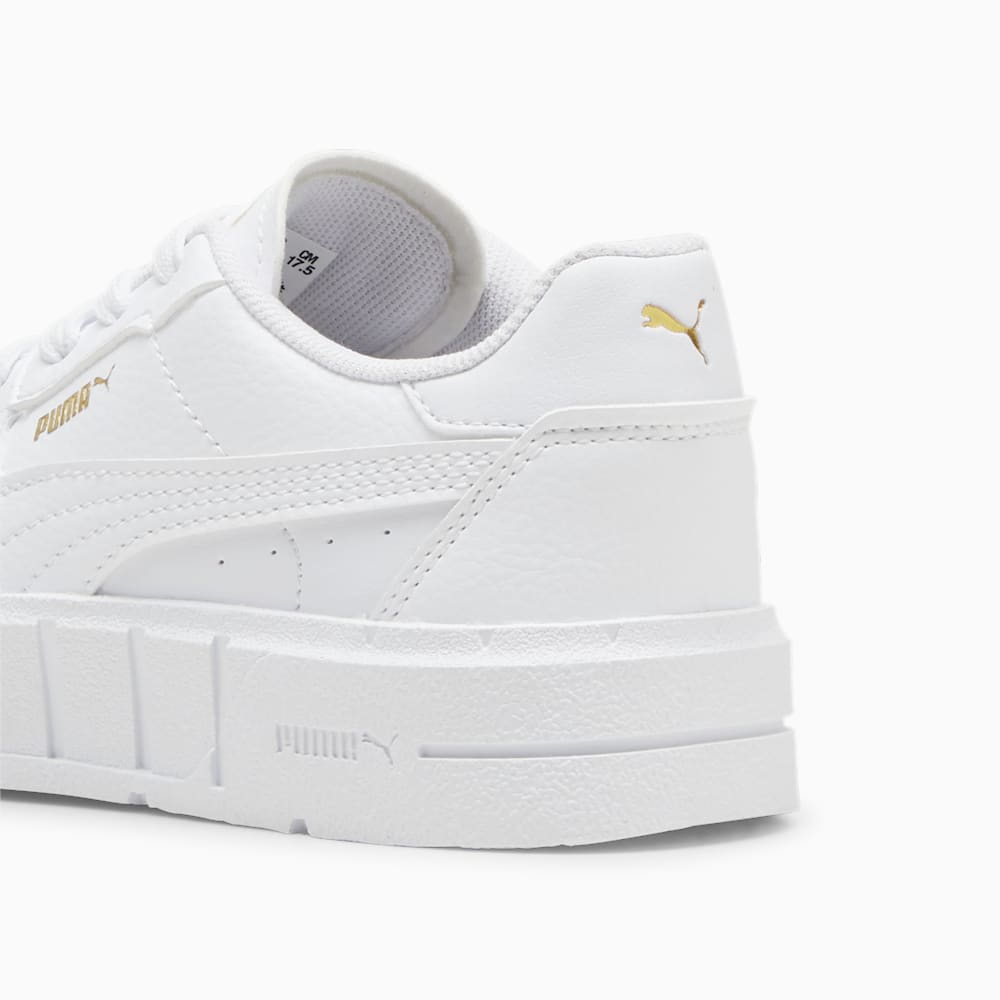 Puma PUMA Cali Court Little Kids Leather Sneakers - White-Gold